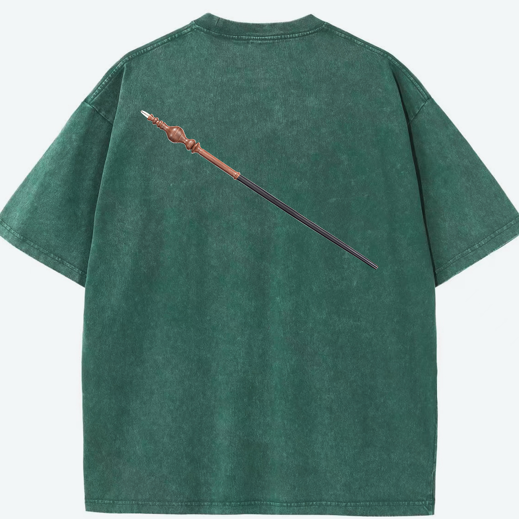 （画像用） Harry Potter ハリー・ポッターシリーズ 綿100% ヴィンテージ風 半袖Tシャツ（背面プリント）